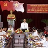 Thủ tướng Nguyễn Tấn Dũng phát biểu tại buổi làm việc. (Ảnh: Đức Tám/TTXVN). 