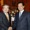 Thủ tướng Nguyễn Tấn Dũng tiếp Đại sứ Hàn Quốc Im Hong Jae. (Ảnh: Đức Tám/TTXVN).