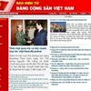 Ảnh chụp màn hình báo điện tử Đảng Cộng sản Việt Nam.