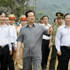 Thủ tướng Nguyễn Tấn Dũng khảo sát khu Tam Chúc Ba Sao của tỉnh Hà Nam. (Ảnh: Đức Tám/TTXVN) 