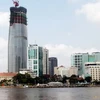 Tòa tháp Bitexco Financial Tower hình búp sen cao 68 tầng tại trung tâm Thành phố Hồ Chí Minh. (Ảnh: Kim Quy/TTXVN).