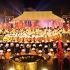 "Cuộc thao diễn thủy binh thời chúa Nguyễn" - một lễ hội được xác lập kỷ lục Việt Nam. (Ảnh: Quốc Việt/TTXVN). 