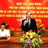 Phó Thủ tướng Nguyễn Thiện Nhân phát biểu tại buổi làm việc. (Ảnh: Chinhphu.vn)