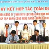 Lễ ký kết hợp tác toàn diện giữa PV EIC và BSR tại thành phố Quảng Ngãi. (Ảnh: Thanh Long/TTXVN).