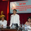 Thứ trưởng Bộ Lao động-Thương binh và Xã hội Nguyễn Trọng Đàm chủ trì họp báo. (Ảnh: VOV News)