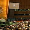 Hội nghị cấp cao của Liên Hợp Quốc kiểm điểm việc thực hiện Các mục tiêu phát triển thiên niên kỷ. (Ảnh: Nguyễn Khang/TTXVN)