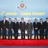 Các trưởng đoàn tại Hội nghị Cấp cao ASEAN-Trung Quốc lần thứ 13. (Ảnh: Đức Tám/TTXVN)