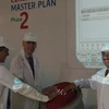 Lãnh đạo FrieslandCampina Việt Nam khởi công giai đoạn 2 của nâng cấp nhà máy sản xuất sữa tiệt trùng. (Ảnh: PV/Vietnam+)  
