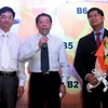 Thứ trưởng Bộ Y tế Nguyễn Bá Thủy (giữa) tại lễ phát động "Tháng đề kháng 2011.” (Ảnh: Minh Ánh/Vietnam+) 