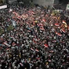 Hàng nghìn người biểu tình ủng hộ Tổng thống Syria Bashar al-Assad tại thành phố biển Tartous ngày 1/7. (Ảnh minh họa. Nguồn: AFP/ TTXVN)