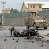 Hiện trường một vụ đánh bom ở Afghanistan. (Ảnh: AFP/TTXVN)