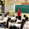Buổi học tại một trường trung học cơ sở ở Hà Nội. (Ảnh minh họa: Quý Trung/TTXVN)