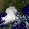 Hình ảnh qua vệ tinh về cơn bão Lee. (Nguồn: AFP)