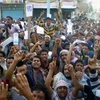 Biểu tình đòi Tổng thống Ali Abdullah Saleh từ chức tại thành phố Aden , miền nam Yemen ngày 17/2. (Nguồn: AFP/TTXVN)