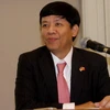 Đại sứ Việt Nam tại Mỹ Nguyễn Quốc Cường là diễn giả chính tại buổi trao đổi. (Ảnh: Thái Hùng/TTXVN)