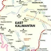 Bản đồ tỉnh East Kalimantan của Indonesia. (Nguồn: Internet)