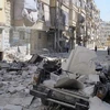 Cảnh tàn phá tại Aleppo. (Nguồn: Reuters)