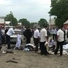 Hiện trường vụ đánh bom ở Ingushetia. (Nguồn: ruvr.ru)
