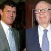 James Packer (trái) và Rupert Murdoch. (Nguồn: standard.co.uk)