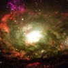 Hình ảnh do NASA chụp được bằng kính thiên văn Hubble cho thấy tâm hố đen của dải ngân hà. (Nguồn: AFP)