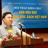 Thứ trưởng Bộ Thông tin và Truyền thông Đỗ Quý Doãn phát biểu khai mạc hội thảo. (Ảnh: Minh Tú/TTXVN)