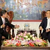 Phó Thủ tướng Hoàng Trung Hải đã tiếp ông Hideo Okubo - Chủ tịch, CEO của Forval Group. (Ảnh: An Đăng/TTXVN)