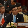 Bộ trưởng Phạm Bình Minh dự Hội nghị Ngoại trưởng ASEAN. (Ảnh: Trần Chí Hùng/Vietnam+)