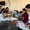 Phòng tiếp nhận và trả các thủ tục hành chính theo cơ chế một cửa của UBND huyện Thuận An, tỉnh Bình Dương. (Ảnh: Quách Lắm/TTXVN)