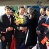 Lễ đón Thủ tướng Nguyễn Tấn Dũng tại sân bay bay quân sự Palam. (Ảnh: Đức Tám/TTXVN)