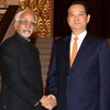Thủ tướng Nguyễn Tấn Dũng tiếp Phó Tổng thống Cộng hòa Ấn Độ. (Ảnh: Đức Tám/TTXVN)