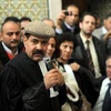 Ông Choukri Belaid tại cuộc míttinh ở Tunis ngày 29/12/2010. (Nguồn: AFP/TTXVN)
