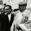Nhà thơ Pablo Neruda (người đội mũ) cùng Tổng thống Salvador Allende Nguồn: Quốc hội Chile)
