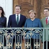 Thủ tướng Anh David Cameron và Thủ tướng Đức Merkel. (Nguồn: Independent)