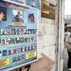 Một tấm bảng dán ảnh những kẻ trong băng nhóm buôn lậu ma túy Sinaloa bị truy nã. (Nguồn: AFP)