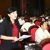 Đại biểu Quốc hội tỉnh Hòa Bình Nguyễn Thanh Hải phát biểu ý kiến. (Ảnh: Trọng Đức/TTXVN)