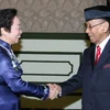 Phó Chủ tịch nước Nguyễn Thị Doan đến chào xã giao Quốc vương thứ 14 của Malaysia. (Ảnh: Thống Nhất/TTXVN)