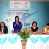 Đại diện Ban tổ chức cuộc thi Tiếng hát truyền hình Sao Mai tại cuộc gặp. (Ảnh: Văn Long-Thanh Hải/Vietnam+)