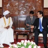 Chủ tịch nước Trương Tấn Sang tiếp Đại sứ Cộng hòa Sudan. (Ảnh: Nguyễn Khang/TTXVN)