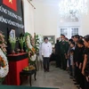 Cộng đồng Việt Nam tại Cuba đã dành một phút mặc niệm để bày tỏ lòng tưởng nhớ tới Đại tướng Võ Nguyên Giáp. (Ảnh: Hoài Nam/Vietnam+)