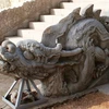 Cận cảnh một tượng đá rồng tại Hoàng Thành (Ảnh: Sơn Bách/Vietnam+)