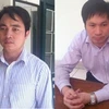 Ngô Văn Huy (trái) và Lê Văn Cường tại cơ quan điều tra. (Nguồn: dantri.com.vn)