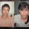 Hai trong số bốn đối tượng truy sát ông Đào Quang Minh (Ảnh: PV/Vietnam+)
