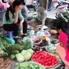 Nhiều mặt hàng rau xanh tăng giá mạnh. (Ảnh: Thanh Tâm/Vietnam+)