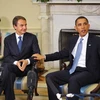 Thủ tướng Tây Ban Nha Jose Luis Rodriguezz Zapatero và Tổng thống Mỹ Obama tại Washington ngày 13/10. (Ảnh: Getty images)