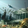 Thành phố Atlantis chìm dưới đáy biển qua nét vẽ của họa sĩ. (Ảnh: Internet)