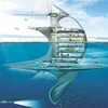 Mô hình tàu SeaOrbiter. (Nguồn: geekologie.com) 