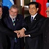 Lãnh đạo bốn nước BRIC tại Brasilia ngày 15/4. (Nguồn: AP)