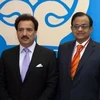 Bộ trưởng Nội vụ Ấn Độ Palaniappan Chidambaram (phải) và Bộ trưởng Nội vụ Pakistan Rehman Malik tại Hội nghị SAARC. (Nguồn: AP)