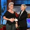 Nữ ca sỹ đầy cá tính Pink trong chương trình Ellen DeGeneres Show. (Nguồn: AP)