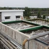 Hồ xử lý độ màu khu vực xử lý nước thải số 2 của Công ty Vedan Việt Nam. (Ảnh: Tràng Dương/TTXVN)